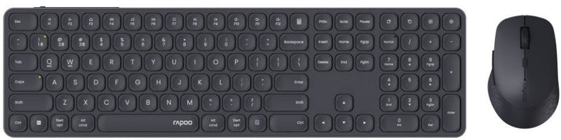 Rapoo E9810M Wireless Multi-modus Keyboard Black - Keyboard - 2.400 DPI