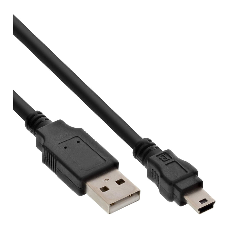 Inline USB 2.0 Mini Cable Type a Male a Mini-b Male 5PIN Black 1M