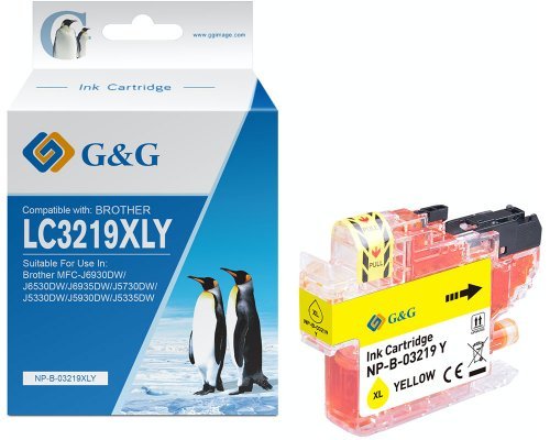 G&g Ink Compatible With Brother LC-3219Y Yellow