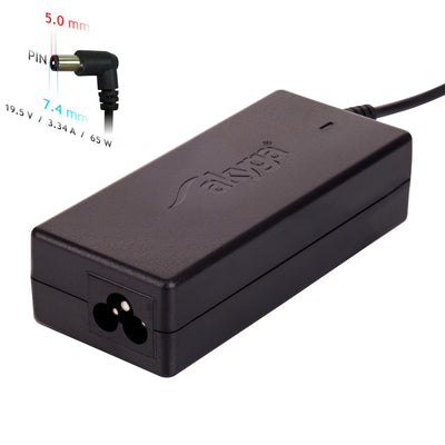 Akyga Charger Laptop AK-ND-05 19.5V/3.34A 65W 7.4X5.0MM + Pin Dell — image 1