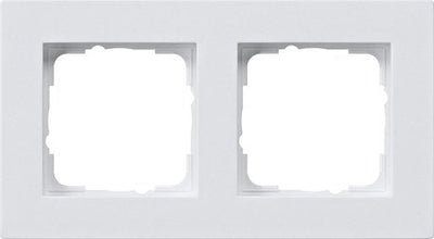 Gira 0212225 Frame Embellecedor 2F Flat Gira E2 White Puro M — image 1