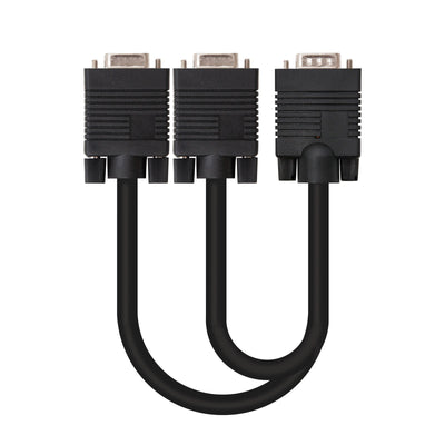 Nanocable Cable Bifurcador Svga - HDB15/M-2XHDB15/H - 45CM - Black — image 1