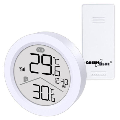 Greenblue Estación Meteorológica Wireless , Temperatura In/Out, Watch Selección Entre °c And °f, Range Up To 6 — image 1