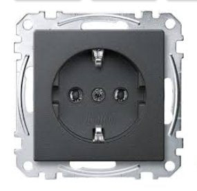 Merten MEG2301-0414 Schuko-toma Power Antracita System M — image 1