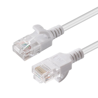 Microconnect W125628002 Network Cable White 10M CAT.6A U/UTP [UTP] (u/UTP CAT.6A Slim 10M White - Unshielded N — image 1