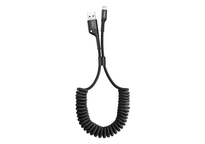 Baseus Fish Eye Cable Charging / Datos USB Lightning 2A 1M, Black — image 1