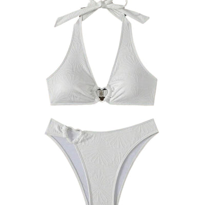 Womens Sexy Halterneck Backless Bikini Set
