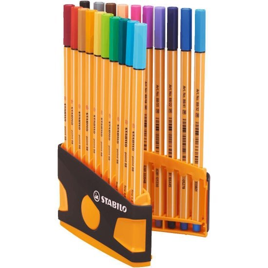 Stabilo Markers Point 88 Case Colorparade Antracita Orange 20 C/Surtidos