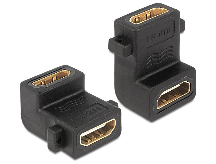 Delock Adapter HDMI a Female With Screw Hole 90F Angled