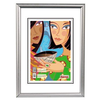 Hama Frame Plastic Madrid Silver 15X20 66634