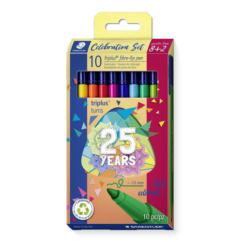 Staedtler Triplus Colour 323 Pack 10 Markers Punta Fina - Trazo 1MM Aprox - Ink Base Water - Colours Surtidos — image 1