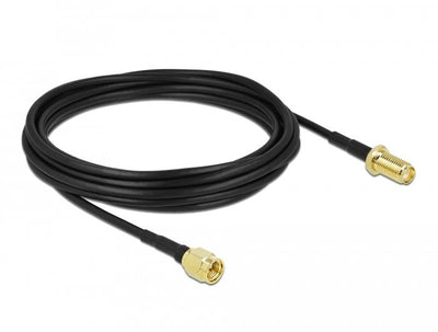 Delock 90441 Cable Antenna Male Sma a Female Sma Lmr/CFD100 5M Low Loss — image 1