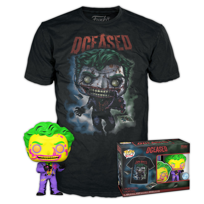 Set Figure Pop & Tee DC Comics Joker Size L