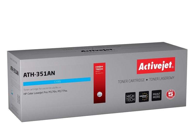 Activejet Toner ATH-351AN (reemplazo HP 205A CF351A - Supreme - 1100 Páginas - Cyan)