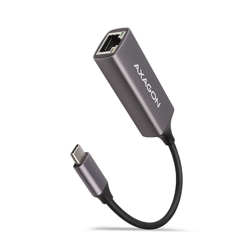 Axagon Adapter Ade-trc Gigabit Ethernet 10/100/1000 - USB 3.1 Type-c, Grey Titanio — image 1