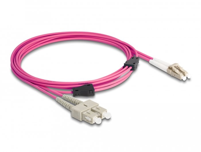 Lwl Cable With Armadura Metálica Lc Duplex a Sc Duplex Multimode OM4 3M