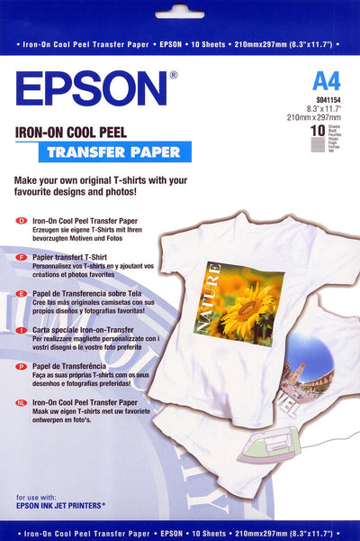 Epson Paper Inkjet Transfer A4 124GR 10 Hojas — image 1