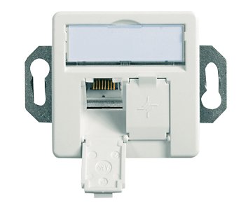 Telegärtner 100022957 Socket Power 2 X RJ-45 White