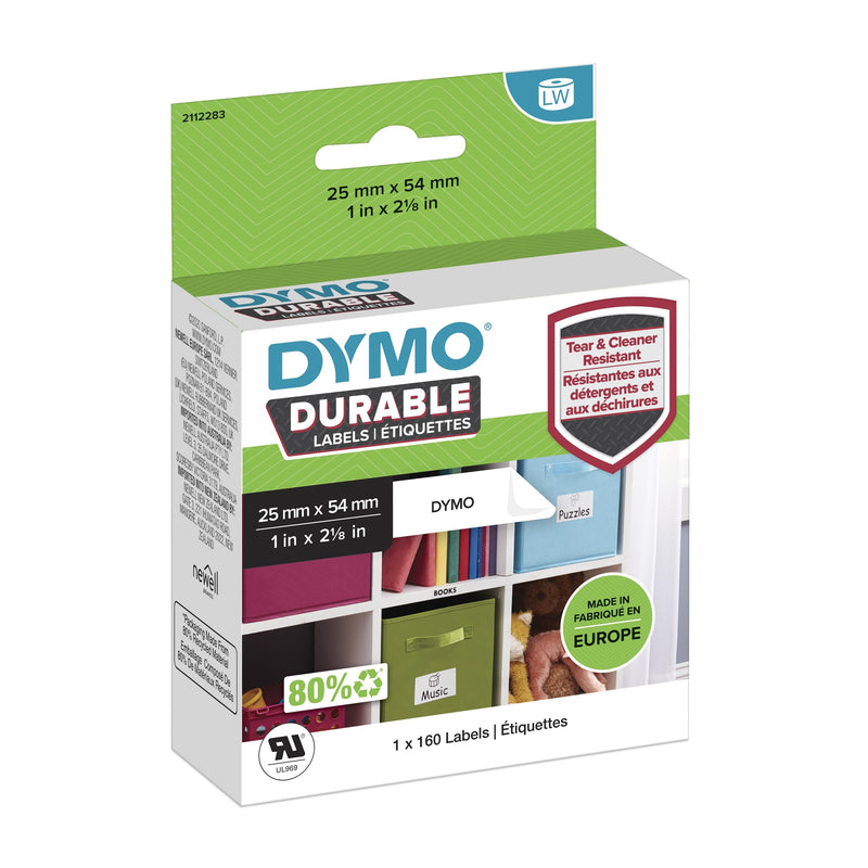 Dymo Durable White Label Printer Self-adhesive