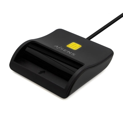 Aisens Reader Card Smart Dni USB-C - Black — image 1