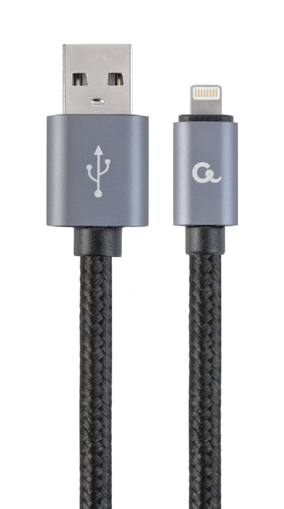 Cable Trenzado Algodón 8 Pines With Connectors Metálicos, 1,8M, Black — image 1