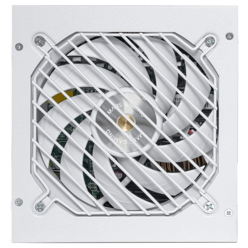 Mars Gaming Power Supply Alim. 750W Si Modular 80 + Bronze White 750W / Quiet / 90% Eficiencia / Fan 140MM