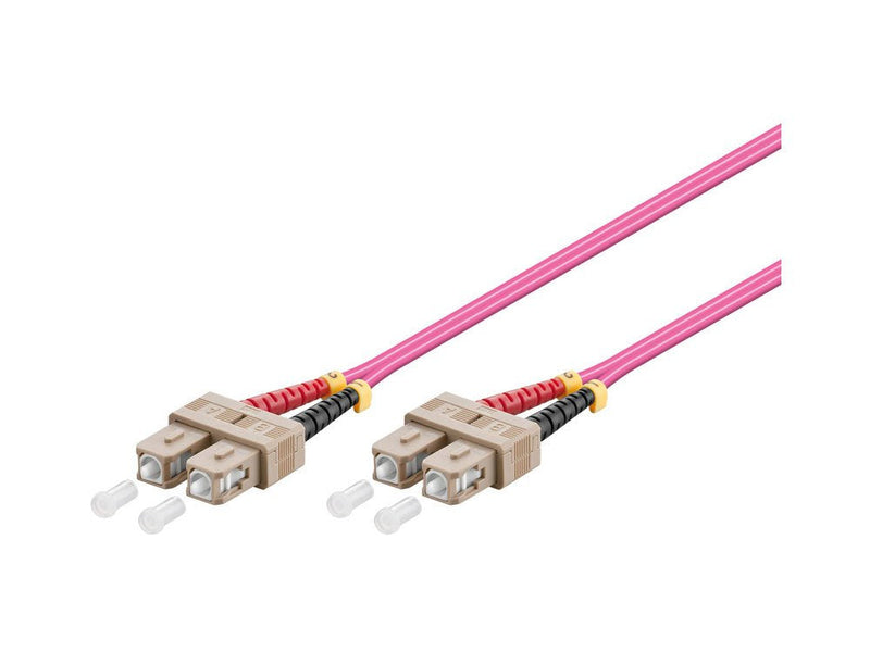 Alcasa 20M Sc/Sc Cable Fibre Optic OM4 Violet