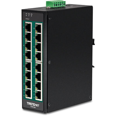 Trendnet TI-PG160 Switch No Administrado Gigabit Ethernet (10/100/1000) Black Energía Sobre Ethernet (PoE) — image 1