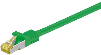 Goobay RJ-45 CAT.7 0.5M Network Cable 0,5M S/FTP (s-STP) Green — image 1