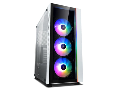 Deepcool PC Case E-atx Matrexx 55 V3-ADD RGB 3F White Tempered Glass Bahias 2X3'5,2X2'5/1XUSB3.0,2XUSB2.0/Audi — image 1