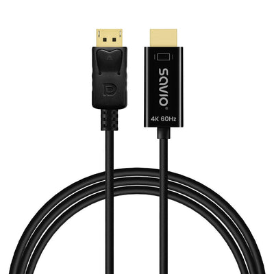 Cable DisplayPort Do HDMI CL-189 4K 60HZ, 1,5M — image 1