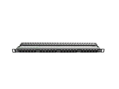 Lanberg Patch Panel PPU5-0024-B 24 Ports Categoria 5E 19\1 0.5U Black — image 1