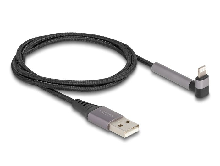 Delock 85404 Cable Datos And Charging USB Tipo-a a Lightning™ Iphone™, Ipad™, Ipod™ Acodado With Función Stand