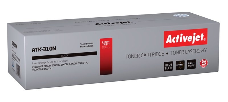 Activejet Toner ATK-310N (reemplazo Kyocera TK-310 - Supreme - 12,000 Páginas - Black