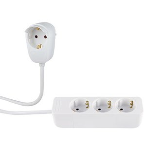 Rev Power Strip 3 + 1-FOLD 2M White Powersplit