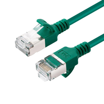 Microconnect V-FTP6A01G-SLIM Network Cable Green 1M CAT.6A U/FTP (STP) — image 1