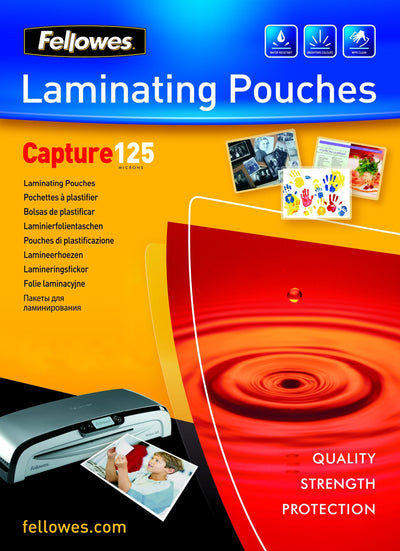 Fellowes Pack 100 Cases Plastificar 125 Mic. Brillo A6 — image 1