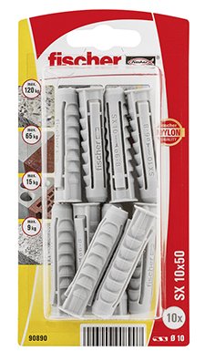 Fischer Blister Taco Sx Ø10X50MM K Nv 10 Unid. 567824