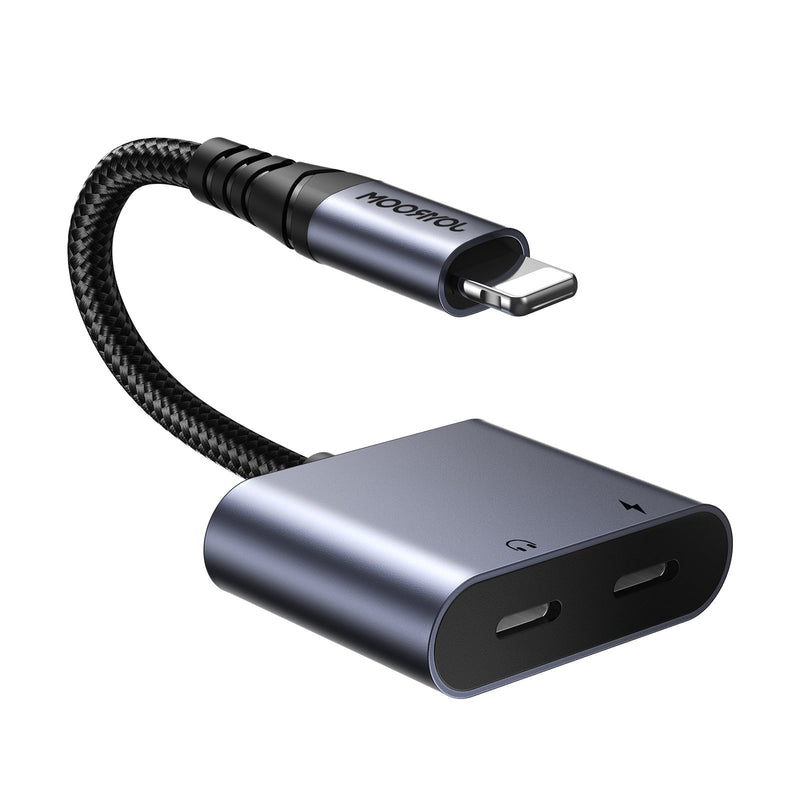 Joyroom Adapter Dac 2-IN-1 Lightning To Lightning/ Lightning, 60W, 0.12M, Black (JR-SY-L02)