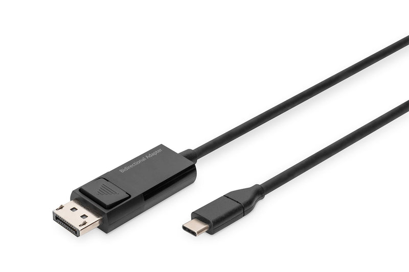 Digitus Cable Bidireccional 2M USB-C - DisplayPort 8K@30HZ Black