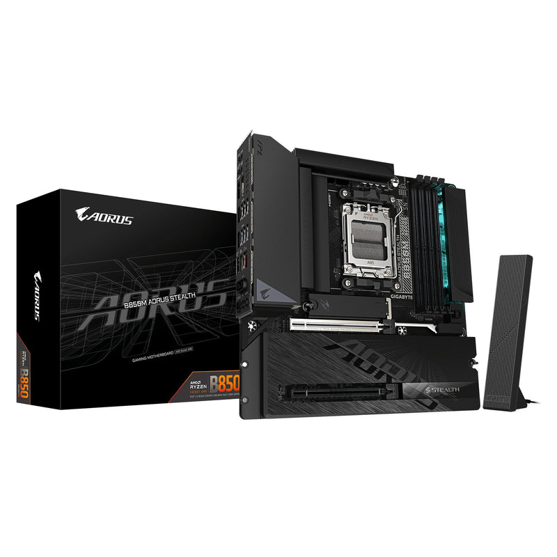 Gigabyte Motherboard B850M Aorus Stealth AM5 4XDDR5 HDMI DP 3XM.2