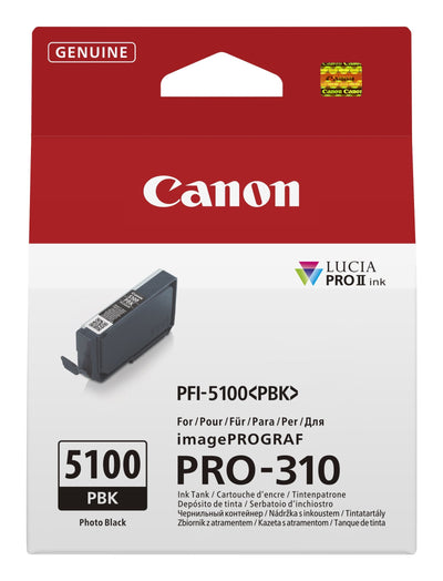 Canon Ink PFI-5100 Photo Black Pbk Ink Tank — image 1