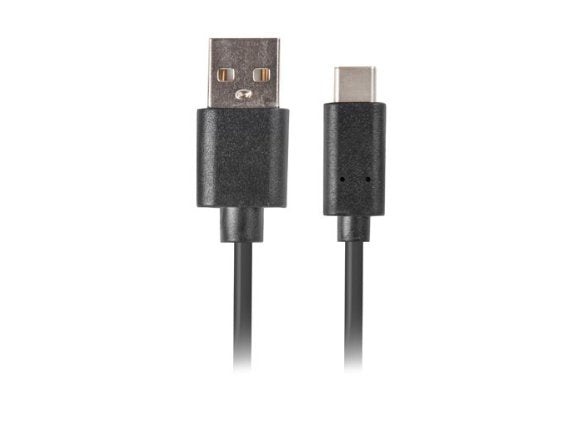 Lanberg USB Cable CA-USBO-20CU-0005-BK Connectors USB-A a USB Type-c Qc 3.0 0.5M Black