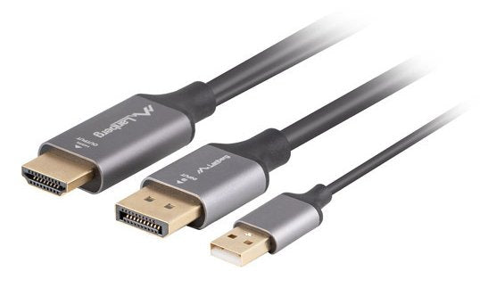 HDMI Cable (m)-displaypor(m) 1.8M 4K Black