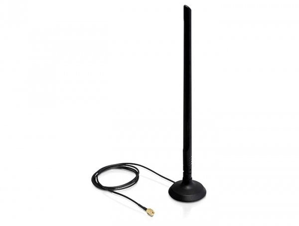 Delock 88410 Antenna Omnidirectional Rp-sma 6.5 dBi With Mount Magnetic