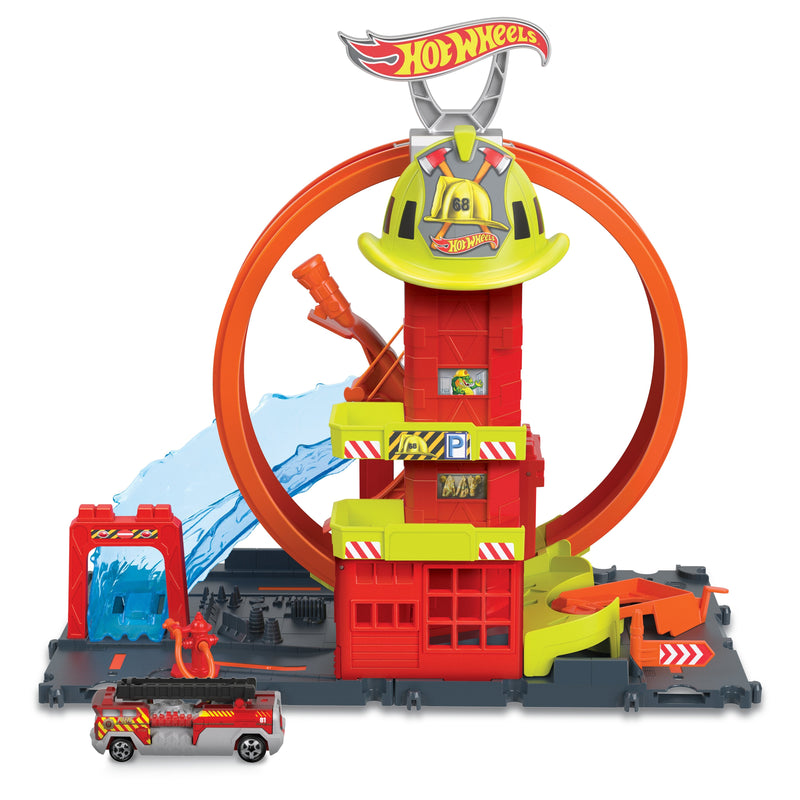 Hot Wheels City Super Fire Station, Rennbahn HKX41