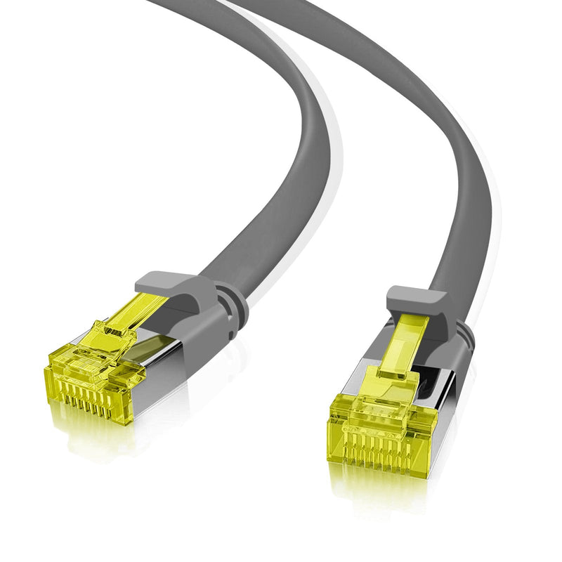 Helos Ultra Flaches Patchkabel U/FTP CAT.6A Grey 5,0M