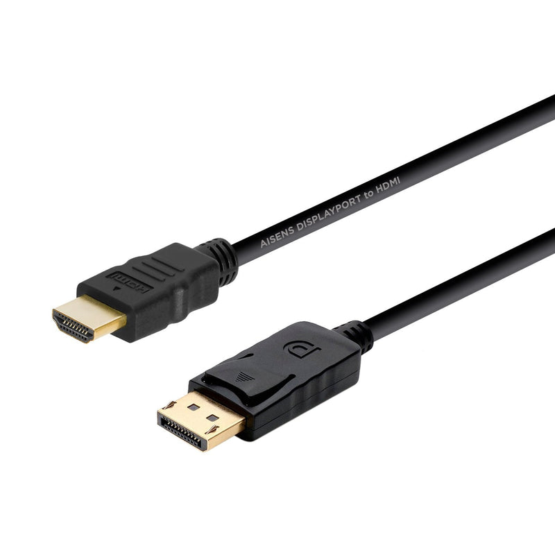 Aisens Cable DisplayPort a HDMI - DP/M-hdmi/M - 2M - Black