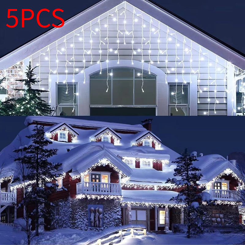 Solar Curtain Light Ice Bar Flashing Light Starry Sky Lighting Chain