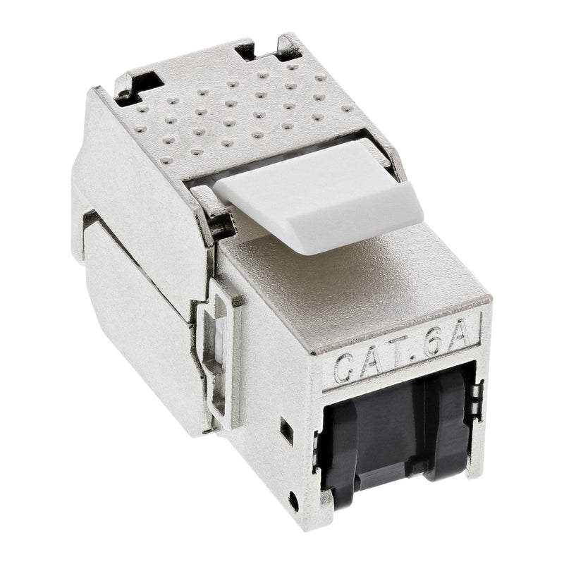 Inline Módulo RJ45 Keystone Jack Snap-in CAT.6A, With Cover Antipolvo